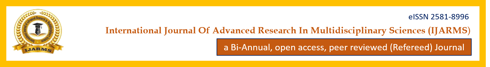 International Journal Of Advanced Research In Multidisciplinary Sciences